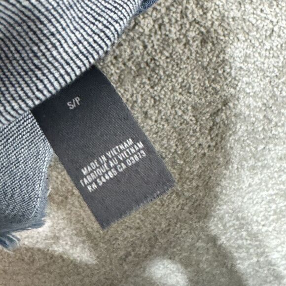 Aerie Chambray Shift Denim Dress Women's‎ Small Blue Lace Up Tassleed Peplum - Picture 9 of 12